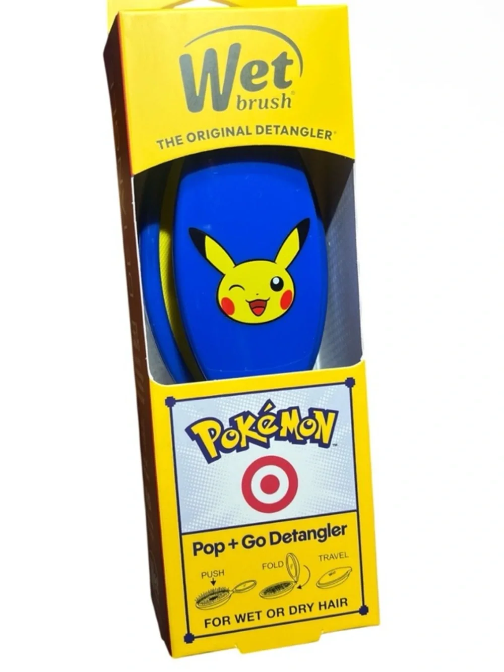 Pokemon Wet Brush Pop + Go Detangler